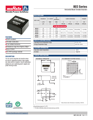 80306C Datasheet PDF Murata Power Solutions
