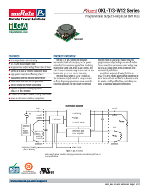 OKL-T Datasheet PDF Murata Power Solutions