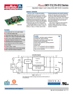 OKY-T/3-D12N-C Datasheet PDF Murata Power Solutions