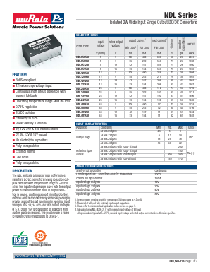 NDL2405SC Datasheet PDF Murata Power Solutions