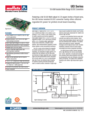 UEI-5/18-Q12NR-C Datasheet PDF Murata Power Solutions