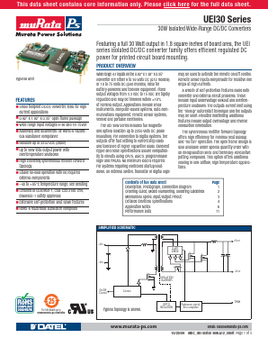 UEI30-120-Q48N-C Datasheet PDF Murata Power Solutions