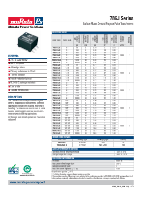 78613/8JC-R Datasheet PDF Murata Power Solutions