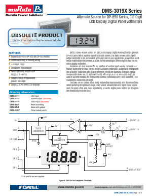 DMS-30195 Datasheet PDF Murata Power Solutions