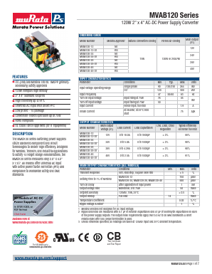 MVAB120-28 Datasheet PDF Murata Power Solutions