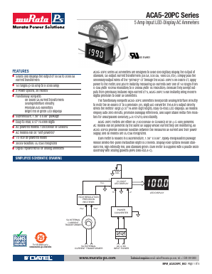 ACA5-20PC-4-AC1-RL Datasheet PDF Murata Power Solutions