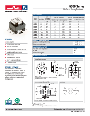 53050C Datasheet PDF Murata Power Solutions