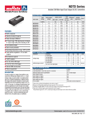 NDTD1203C Datasheet PDF Murata Manufacturing