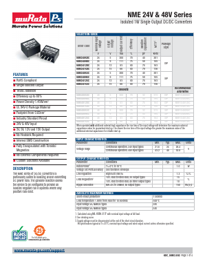 NME2405DC Datasheet PDF Murata Manufacturing