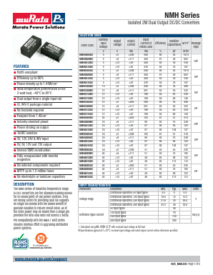 NMH0505DC Datasheet PDF Murata Manufacturing