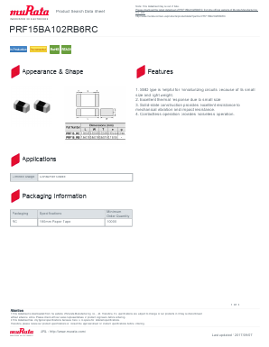 PRF15BA102RB6RC_ Datasheet PDF Murata Manufacturing