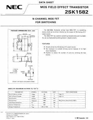 2SK1582 Datasheet PDF NEC => Renesas Technology
