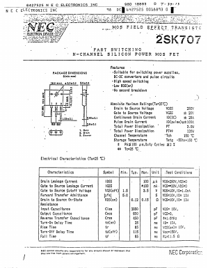 K707 Datasheet PDF NEC => Renesas Technology