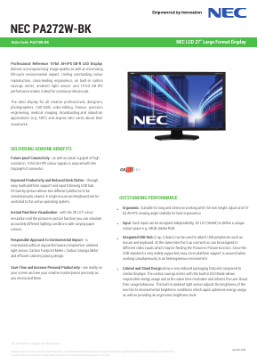 PA272W-BK Datasheet PDF NEC => Renesas Technology