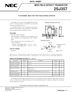 2SJ357-T2 Datasheet PDF NEC => Renesas Technology