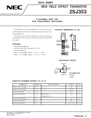 2SJ353 Datasheet PDF NEC => Renesas Technology