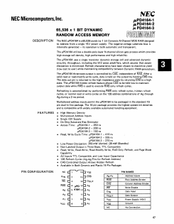 UPD4164 Datasheet PDF NEC => Renesas Technology