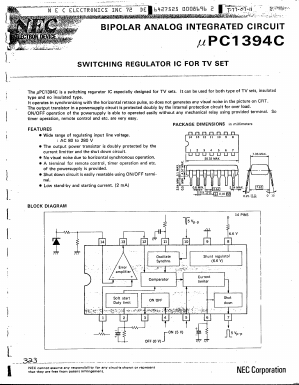 UPC1394C Datasheet PDF NEC => Renesas Technology
