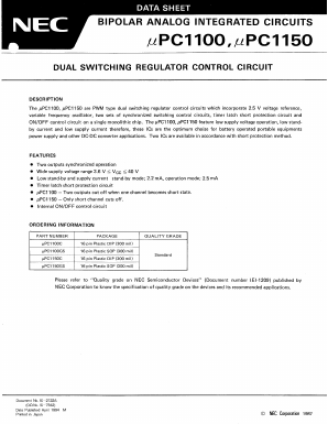 UPC1100GS-T1 Datasheet PDF NEC => Renesas Technology