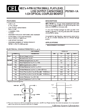 PS7801 Datasheet PDF NEC => Renesas Technology