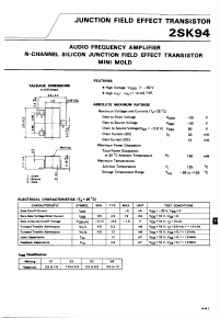 2SK94 Datasheet PDF NEC => Renesas Technology