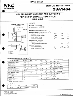 2SA1464-L Datasheet PDF NEC => Renesas Technology