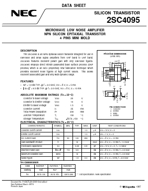 2SC4095R-T1 Datasheet PDF NEC => Renesas Technology