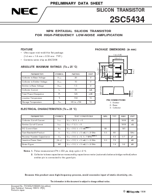 2SC5434 Datasheet PDF NEC => Renesas Technology