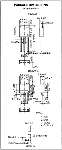 2SK2040-Z-E2 Datasheet PDF NEC => Renesas Technology