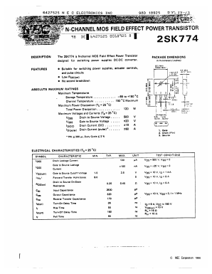 K774 Datasheet PDF NEC => Renesas Technology