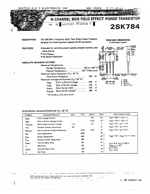 K784 Datasheet PDF NEC => Renesas Technology