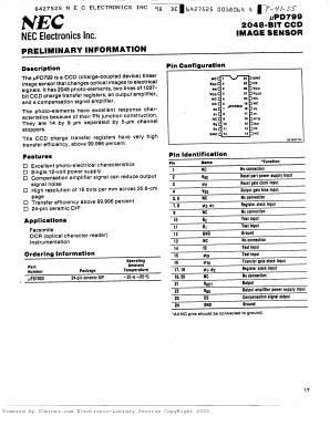 UPD799 Datasheet PDF NEC => Renesas Technology