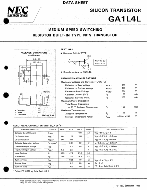 GA1L4L Datasheet PDF NEC => Renesas Technology