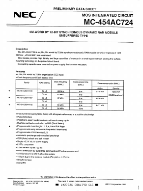 MC-454AC724-A12 Datasheet PDF NEC => Renesas Technology