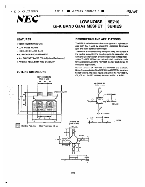 NE71000 Datasheet PDF NEC => Renesas Technology