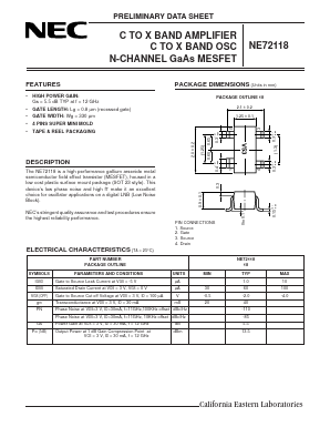 NE72118-T1 Datasheet PDF NEC => Renesas Technology