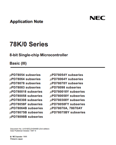 UPD78F0103M4MCA-5A4-E2 Datasheet PDF NEC => Renesas Technology