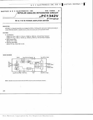 UPC1342V Datasheet PDF NEC => Renesas Technology