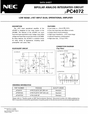 UPC4072C Datasheet PDF NEC => Renesas Technology