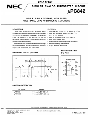 UPC842G2MS Datasheet PDF NEC => Renesas Technology