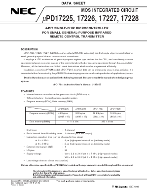 UPD17228CT-XXX Datasheet PDF NEC => Renesas Technology