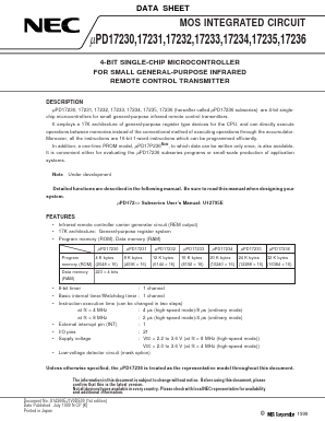 UPD17236MC-XXX-5A4 Datasheet PDF NEC => Renesas Technology