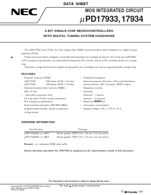 UPD17934GK Datasheet PDF NEC => Renesas Technology