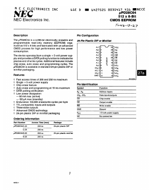 UPD28C04G-25 Datasheet PDF NEC => Renesas Technology