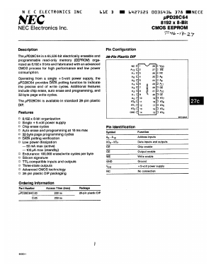 UPD28C64C-25 Datasheet PDF NEC => Renesas Technology