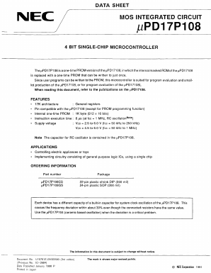 UPD17P108GS Datasheet PDF NEC => Renesas Technology