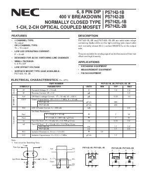 PS7142L-1B Datasheet PDF NEC => Renesas Technology