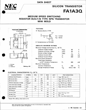 FA1A3Q-L Datasheet PDF NEC => Renesas Technology