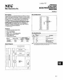 UPD2364A-1 Datasheet PDF NEC => Renesas Technology