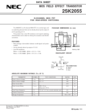 K2055 Datasheet PDF NEC => Renesas Technology